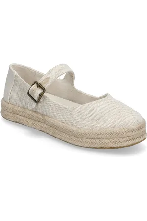 TOMS Carolina Mary Jane Sandaler Espadrilles Lave Cream