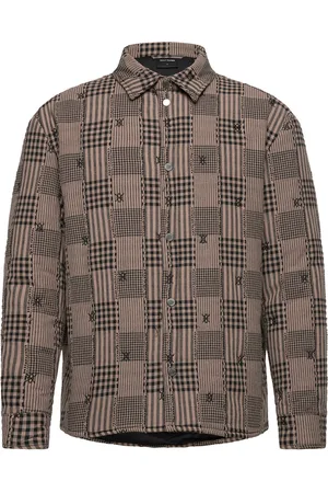 Daily paper Quilted Shield Ls Shirt Vattert Jakke Brown