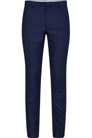 Bruun & Stengade Bs Pollino Classic Fit Suit Pants Bottoms Trousers Formal Navy