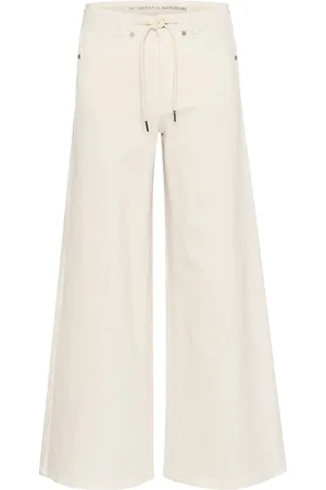My Essential Wardrobe Dangomw 157 X-Wide Bottoms Trousers Wide Leg Cream
