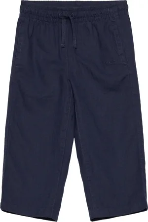 GANT Cotton Linen Pants Bottoms Trousers Navy