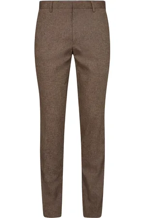 Bruun & Stengade Bs Pollino Classic Fit Suit Pants Bottoms Trousers Formal Brown