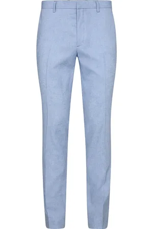 Bruun & Stengade Bs Pollino Classic Fit Suit Pants Bottoms Trousers Formal Blue