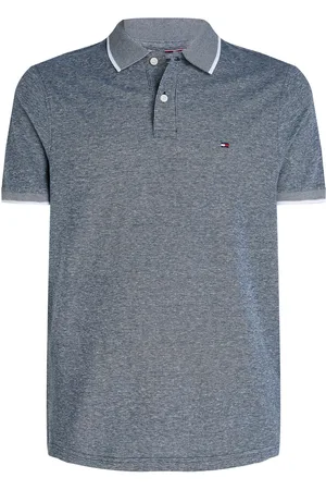 Tommy Hilfiger Linen Pique Reg Polo Tops Polos Short-sleeved Navy