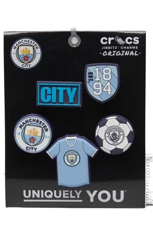 Crocs Manchester City 5Pck Sko Tilbehør Blue