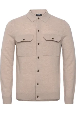 Reiss Pisa Tops Knitwear Cardigans Beige
