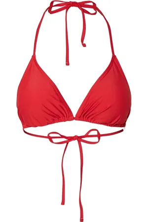 Pieces® Pcbaomi Bikini Triangle Bra Sww Bc Swimwear Bikinis Bikini Tops Triangle Bikinitops Red