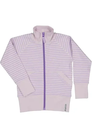 Geggamoja Zip Sweater Tops Sweat-shirts & Hoodies Sweat-shirts Purple