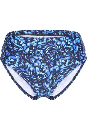 Abecita Sicily Folded Bikini Briefs Swimwear Bikinis Bikini Bottoms Bikini Briefs Blue