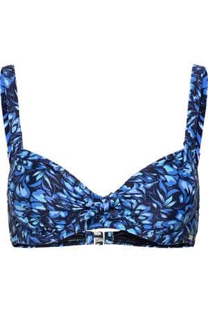 Abecita Bahamas Bikini Wire Bra Swimwear Bikinis Bikini Tops Wired Bikinitops Blue