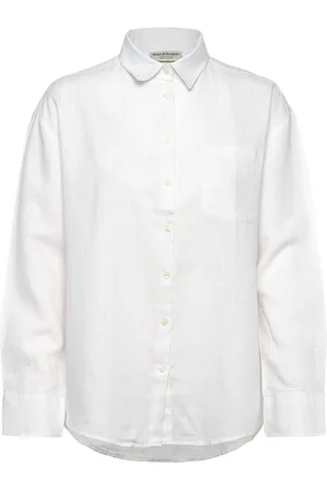 Bruun & Stengade Bs Aglaia Regular Fit Shirt Tops Shirts Long-sleeved White