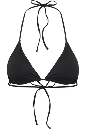 Monki Triangle Bikini Top Swimwear Bikinis Bikini Tops Triangle Bikinitops Black