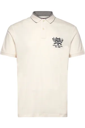 Tommy Hilfiger Icon Reg Polo Tops Polos Short-sleeved White