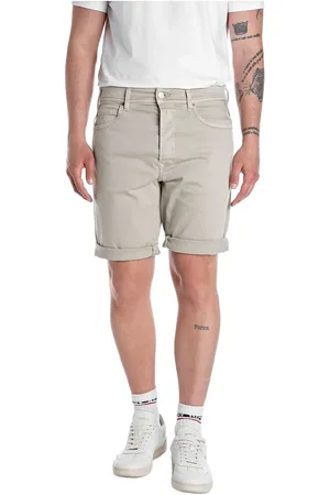 Replay Rbj.981 Short Shorts Tapered Bottoms Shorts Denim Beige