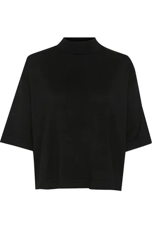 Kaffe Kalizza Turtleneck Tops Knitwear Jumpers Black