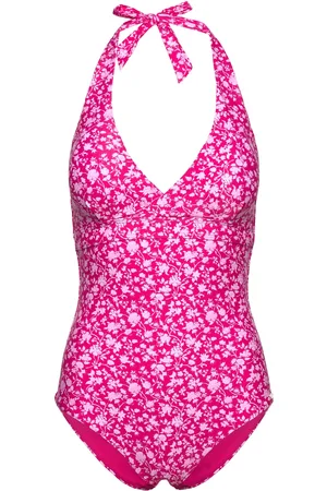Abecita Haiti Halterneck Swimsuit Badedrakt Badetøy Pink