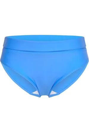 Abecita Capri Folded Bikini Briefs Swimwear Bikinis Bikini Bottoms High Waist Bikinis Blue