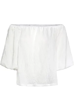 Freequent Fqdasia-Blouse Tops Blouses Short-sleeved White