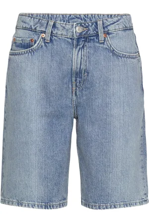 Weekday Monterey Denim Shorts Bottoms Shorts Denim Shorts Blue