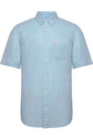 Wrangler Ss 1 Pkt Shirt Tops Shirts Short-sleeved Blue