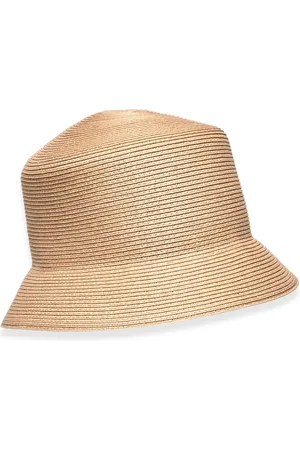 BUSNEL Tina Paper Straw Bucket Hat Designers Headwear Bucket Hats Beige