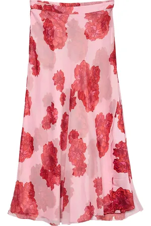 VERO MODA Vmthilda Teora Hw Ankle Skirt Wvn Ga Ce Skirts Knee-length & Midi Skirts Pink
