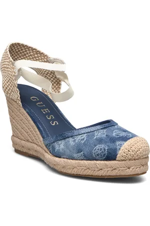 Guess Cyrena Sandal Med Hæl Espadrilles Blue