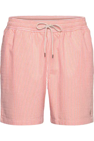 Ralph Lauren 5.75-Inch Traveler Classic Swim Trunk Designers Shorts Orange