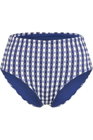 Seafolly Bella High Waisted Pant Swimwear Bikinis Bikini Bottoms High Waist Bikinis Blue