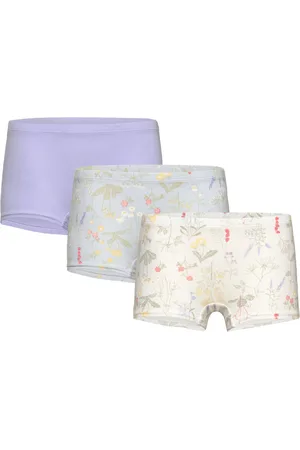Lindex Boxer 3 Pack Flower Aop Night & Underwear Underwear Panties Multi/patterned