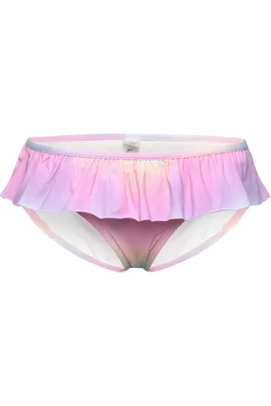 Lindex Bikini Brief Flounce Aop Bikini Pink