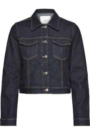 MANGO Denim Jacket Pockets Dongerijakke Denimjakke Navy