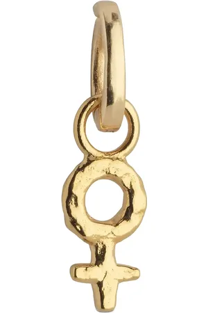 Enamel Feminine Power Charm Halskjede Anheng Gold