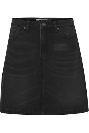 Ichi Ihaveny Sk Skirts Denim Skirts Black