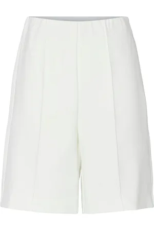 Y.A.S Ilea Hw Shorts Bottoms Shorts Chino Shorts White