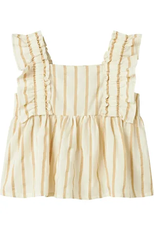 NAME IT Nkfherdon Cap Sl Top Tops Blouses & Tunics Beige