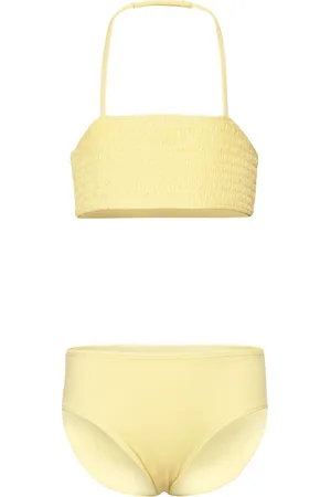 Lindex Bikini Bandeau Smock Bikini Yellow