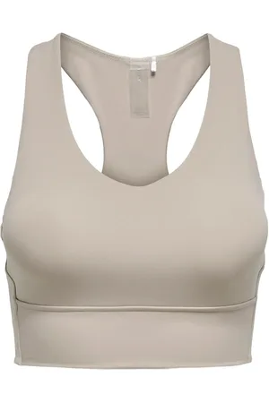 ONLY Onpfont-2 String Bra Sport Women Sport Clothing Sport Bras - All Grey