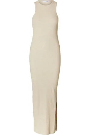 SELECTED Slfanna Sl Ankle Tank Dress Maxikjole Festkjole Cream