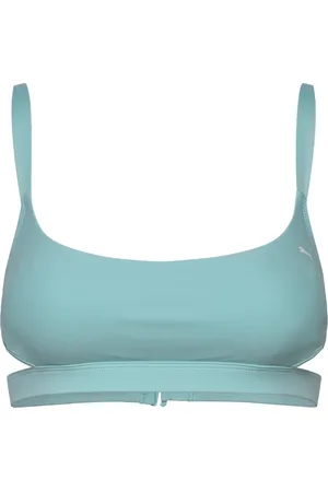 PUMA Women Peekaboo Top 1P Sport Sport Clothing Sport Swimwear Sport Bikinis Blue