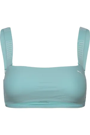 PUMA Women Bandeau Top 1P Sport Bikinis Bikini Tops Bandeau Bikinitops Blue