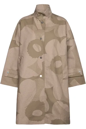 Marimekko Anteesi Unikko Outerwear Jackets Light-summer Jacket Beige