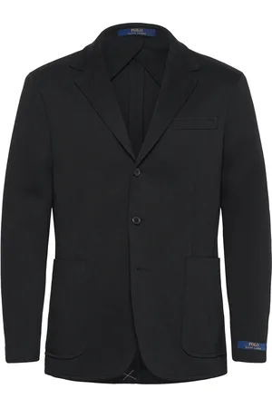 Ralph Lauren Polo Soft Modern Double-Knit Suit Jacket Suits & Blazers Blazers Single Breasted Blazers Black