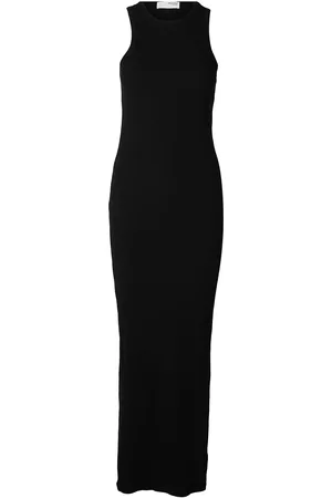 SELECTED Slfanna Sl Ankle Tank Dress Maxikjole Festkjole Black