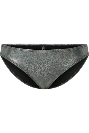 Pieces® Pcangala Bikini Mw Brief Sww Bc Swimwear Bikinis Bikini Bottoms Bikini Briefs Silver