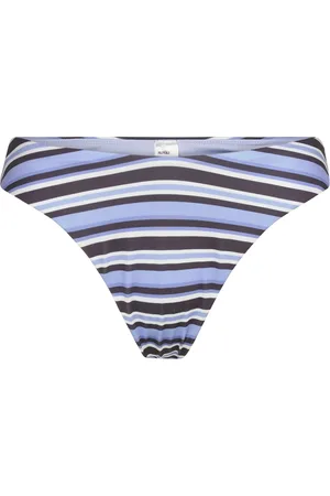 Monki Bikini Thong Tanga Swimwear Bikinis Bikini Bottoms High Waist Bikinis Blue