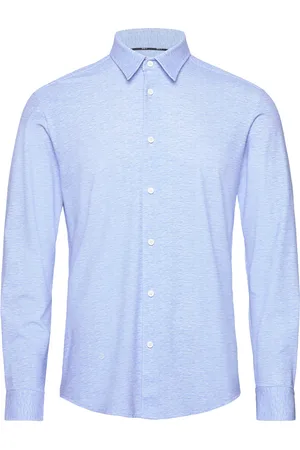 HUGO BOSS P-Roan-Kent-C1-233 Designers Shirts Business Shirts Blue
