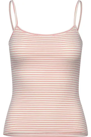 Monki Slim Strappy Tank Top Tops T-shirts & Tops Sleeveless Multi/patterned