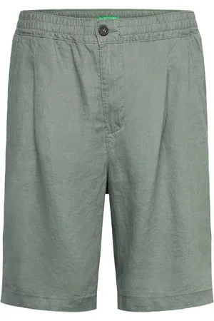 Benetton Bermuda Bottoms Shorts Casual Green
