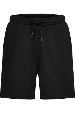 Weekday Relaxed Terry Shorts Bottoms Shorts Sweat Shorts Black